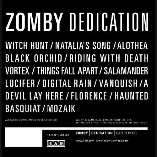 Zomby: Dedication